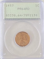 1937 Proof Lincoln Grano