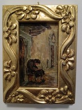 Dipinto olio su legno epoca
