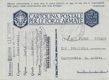 POSTA MILITARE-COMANDO 70°GRUPPO ARTIGL. GUARDIA A FRONTIERA-LUSERNA S. GIOVANNI