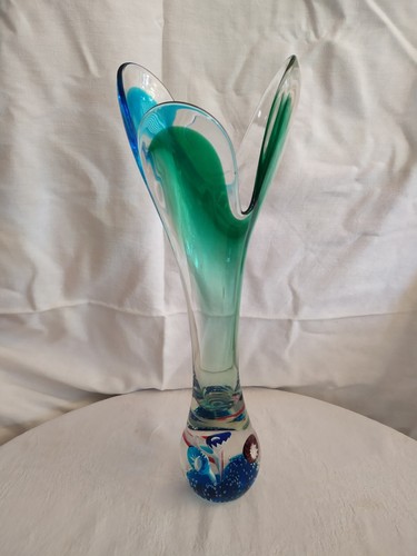 Vaso murano vetro sommerso - vaso,