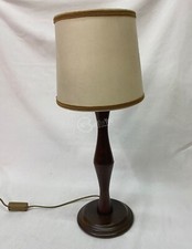 Lampada vintage da tavolo in legno altezza 56 cm antiquariato arredamento arredo