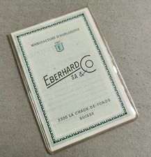 Eberhard & Co. Rare warranty booklet blank Scafograf Contograf Scientigraf Nos