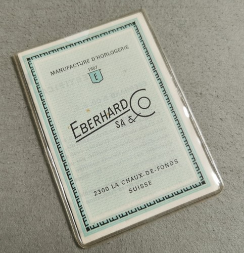 Eberhard rare warranty - eberhard, &