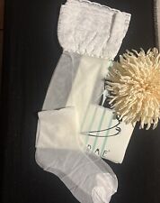 Autoreggenti Hold UPS FIRME Bianco Pizzo Alto Adatto Anche Alle Spose Silicone