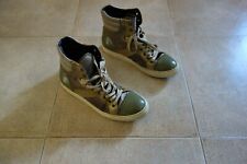 Lanvin Paris HI-TOP Suede Leather Sneakers Shoes Scarpe 43(9)Made in Italy, RARE