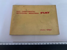 Libretto Dati caratteristici autoveicoli industriali FIAT 1964 - 1100TN 615 643