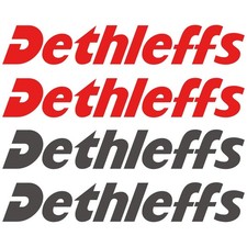 4 adesivi Dethleffs 50 cm x