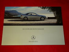 MERCEDES C209 Classe CLK Coupes CLK 270 CDI - CLK 55 AMG depliant brochure 2002