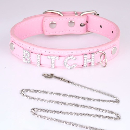 Girocollo bdsm rosa brat - bdsm,
