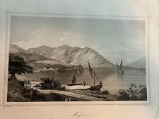 Europa, Megline, Montenegro. Obermayer Eduard (1831/ 1916) Incisione Originale