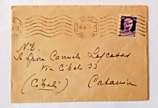 ITALIA 1941 50cent  lettera 11° Centro Automobilistico 2^ com da Udine a Catania