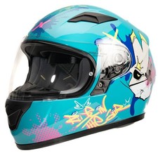 Casco integrale Moto Omologato integrale ORION DONNY MOTOBLOUZ Bambino Blu