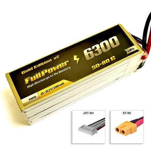 Fullpower batteria lipo - fullpower, 6s