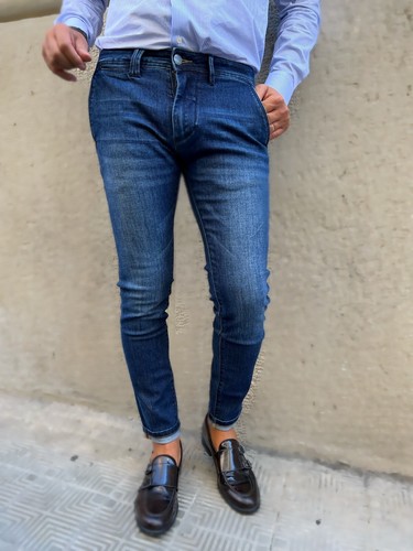 Jeans blu key jey - -,