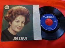 DISCO 45 giri  - Mina  ‎– Due Note / Uno Spicchio Di Luna - italdisc  1960 