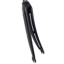 Forcelle bici da strada aerocarbonio 4ZA R-Flow UD 700C 1 1/8" 300 mm cerchio QR nero 6606-B11