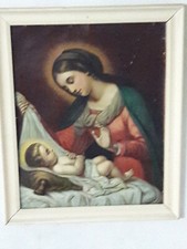 Antico quadro Madonna Con