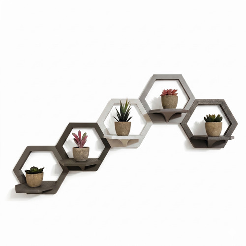 Set mensole muro nido - set, 5
