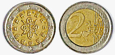 PORTOGALLO - moneta Rara da 2 Euro - 2002 - circolata