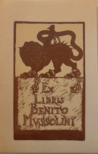 Libris benito mussolini - ex,