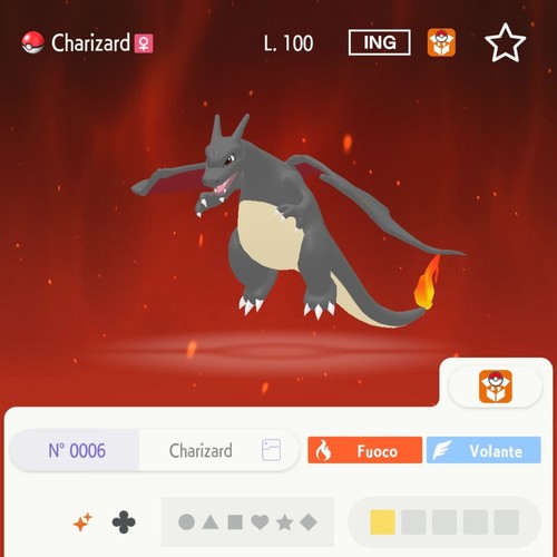 Charizard shiny 100 - 31, 100%