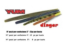 SPECIALE BLACK BASS YUM DINGER  3 ''  4'' o  5''  6" BLACK BASS  no Senko