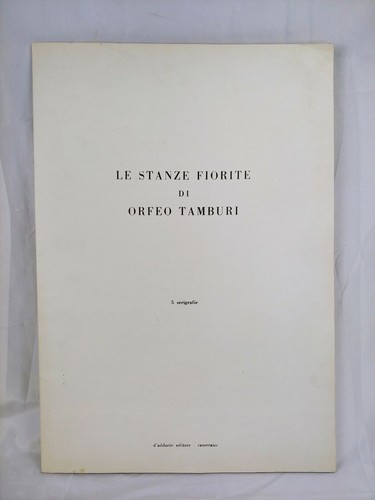 Orfeo tamburi serigrafie le - orfeo, "le