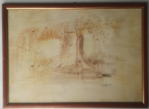 Quadro arte moderna tecnica - arte,