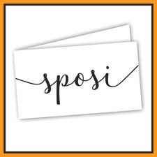 Bigliettini Bomboniera Sposi e