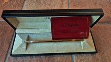 ST Dupont ball pen ligne 2 classic gold plated made in France & warranty