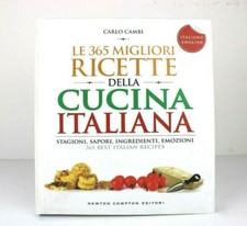 Le 365 migliori ricette della CUCINA ITALIANA Italiano English Libro Carlo Cambi
