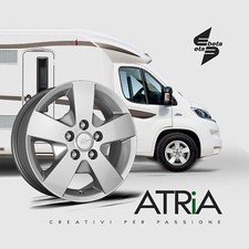 eta beta ATRIA 6,5x16" 5x118 ET55 ML71.1 ARGENTO camper e caravan e campeggio...