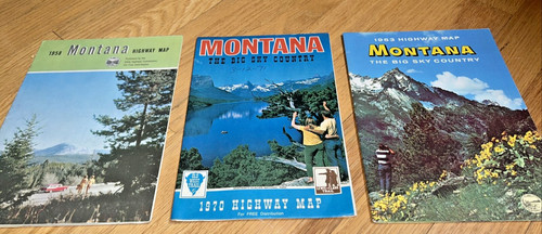 Montana highway maps - maps, 1958