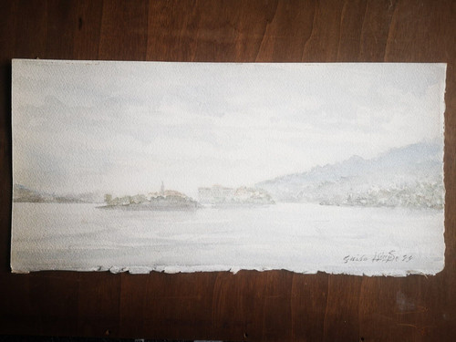 Acquarello lago maggiore - acquarello,