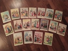 LOTTO ANTICHE CARTOLINE ILLUSTRATE  COSTUMI ITALIANI 