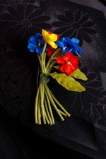 Spilla Vintage Con Fiori