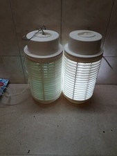 LAMPADA ZANZARIERA ELETTRICA ANTI ZANZARE INSETTI lotto di 2 LEGGIBENE come foto