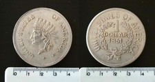 Dollaro usa 1851 copia - 1,
