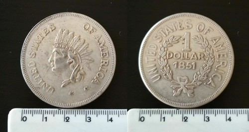 Dollaro usa 1851 copia - 1, --copia