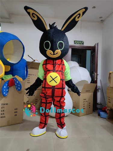 Costume mascotte coniglio nero - mascotte,