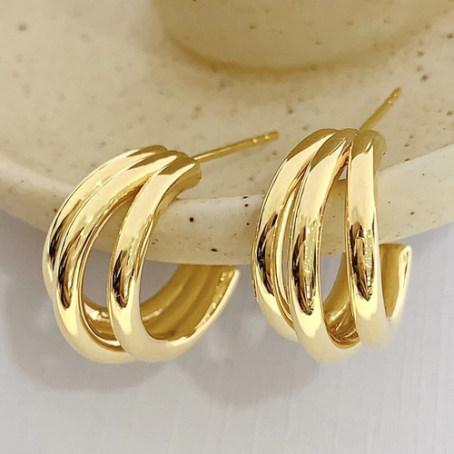 Autentici orecchini huggie oro - orecchini,