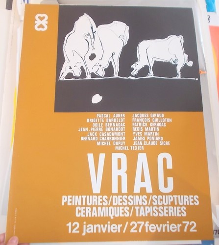 Affiche exposition vrac avec - vrac,