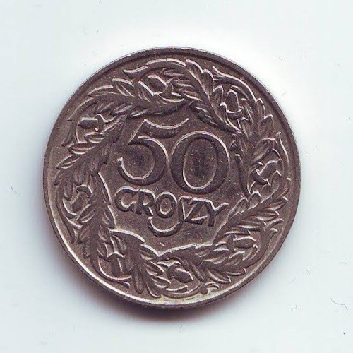 Polonia groszy - 50, (nichel)