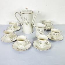 Servizio da caffe antico Bavaria in porcellana anni 70 tazze tazzine fiori Deco