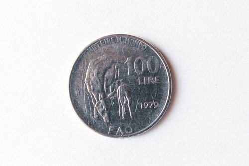 Moneta 100 lire fao - moneta,