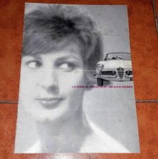 BROCHURE DEPLIANT ADVERTISEMENT ALFA ROMEO GIULIETTA SPIDER VELOCE ITALIANO 1960