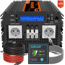 Edecoa inverter 24v 220v onda - 24v,