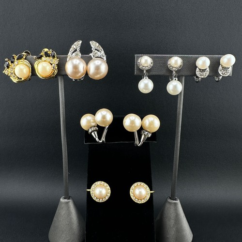 Lotto orecchini vintage strass