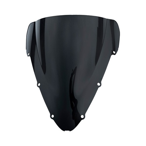 Black dual bubble windshield - black,