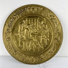 Antico piatto ottone - in,